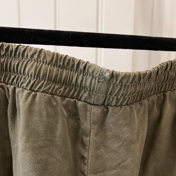 Wishlist High Waisted Shorts with Drawstring Womens Size S Army Olive Green - Picture 5 of 9